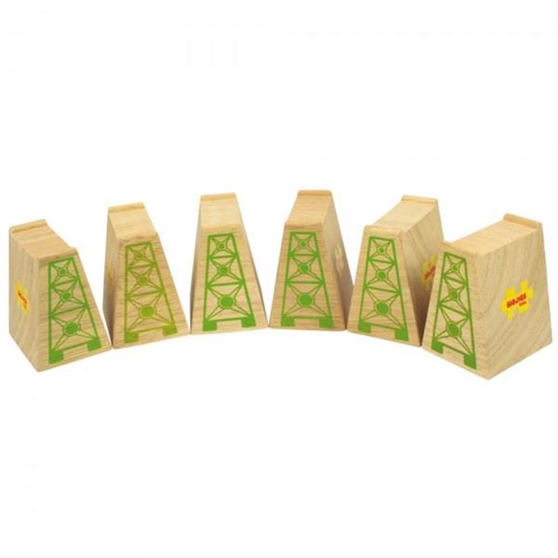 Blocchi per ferrovia giocattolo - accessori per pista trenini in legno