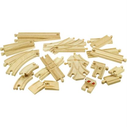 Immagine di set binari e scambi in legno
