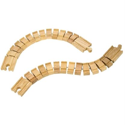 Immagine di binari in legno snodabili