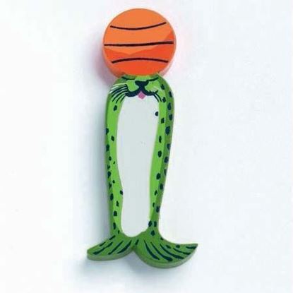 lettera I in legno Djeco foca – iniziali nome in legno per bambini