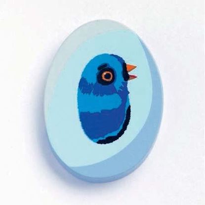 lettera O in legno Djeco pulcino – iniziali nome bambini