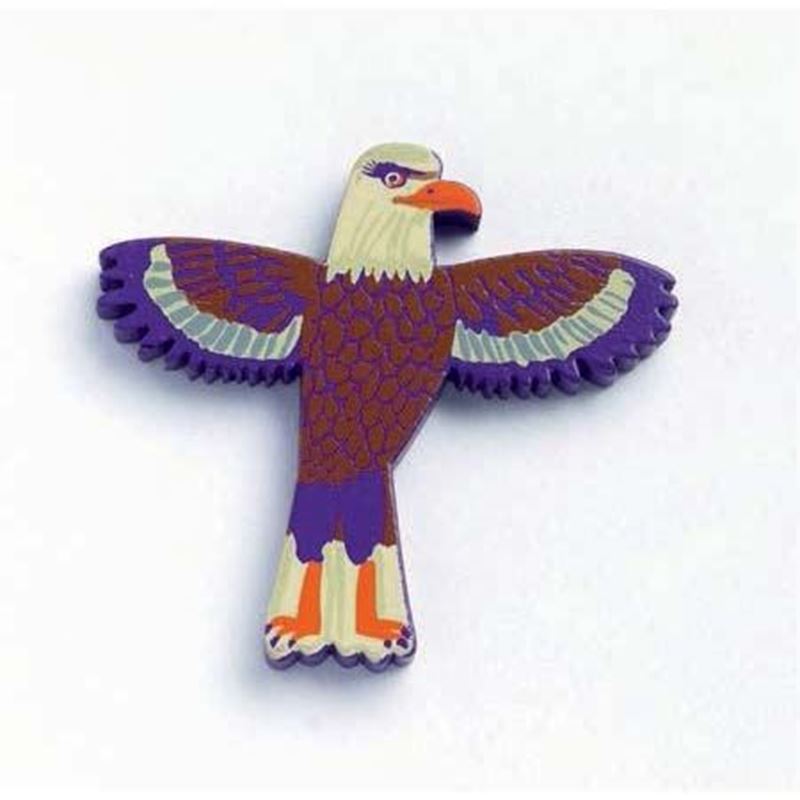 lettera T in legno Djeco aquila in volo – iniziali nome bambini