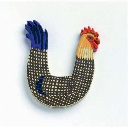 lettera U in legno Djeco gallo impettito – iniziali nome bambini