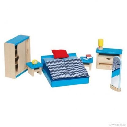 Immagine di arredo camera per casa bambole