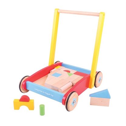 Carrellino primi passi MULTIATTIVITA In Legno Per Bambini - I'm Toy -  Giochi In Legno