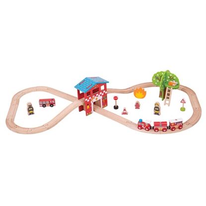 Immagine di pista trenini pompieri