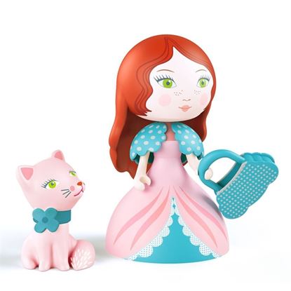 Immagine di rosa e il gattino