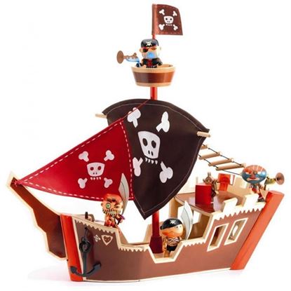 Immagine di nave dei pirati in legno