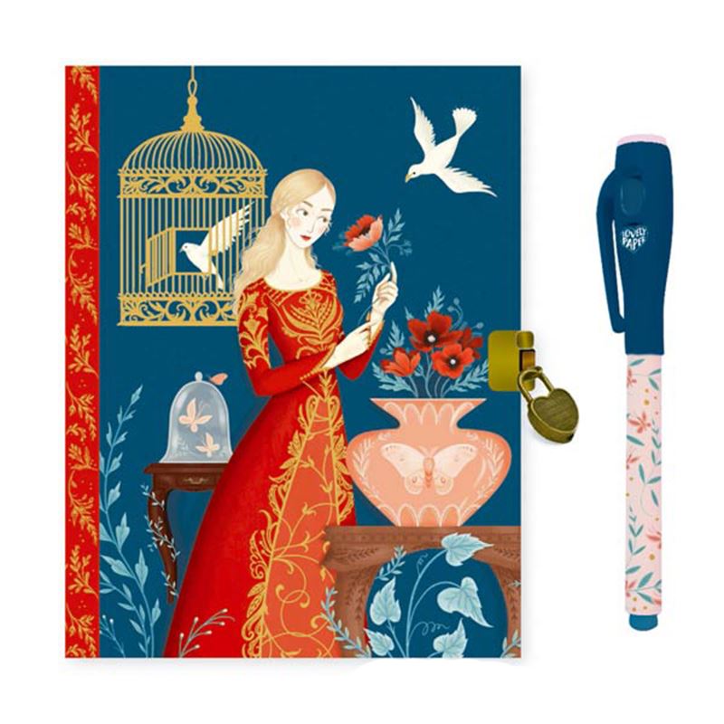 Immagine di diario con penna magica blu