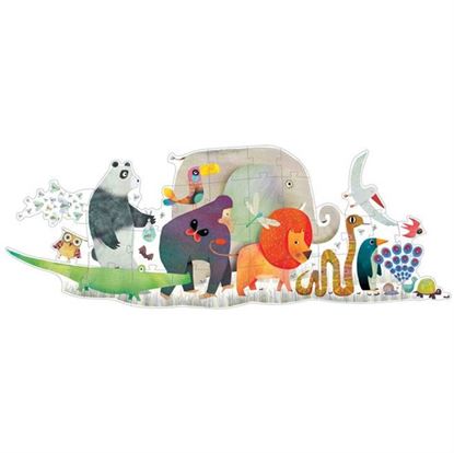 Immagine di puzzle gigante la sfilata degli animali pz 36