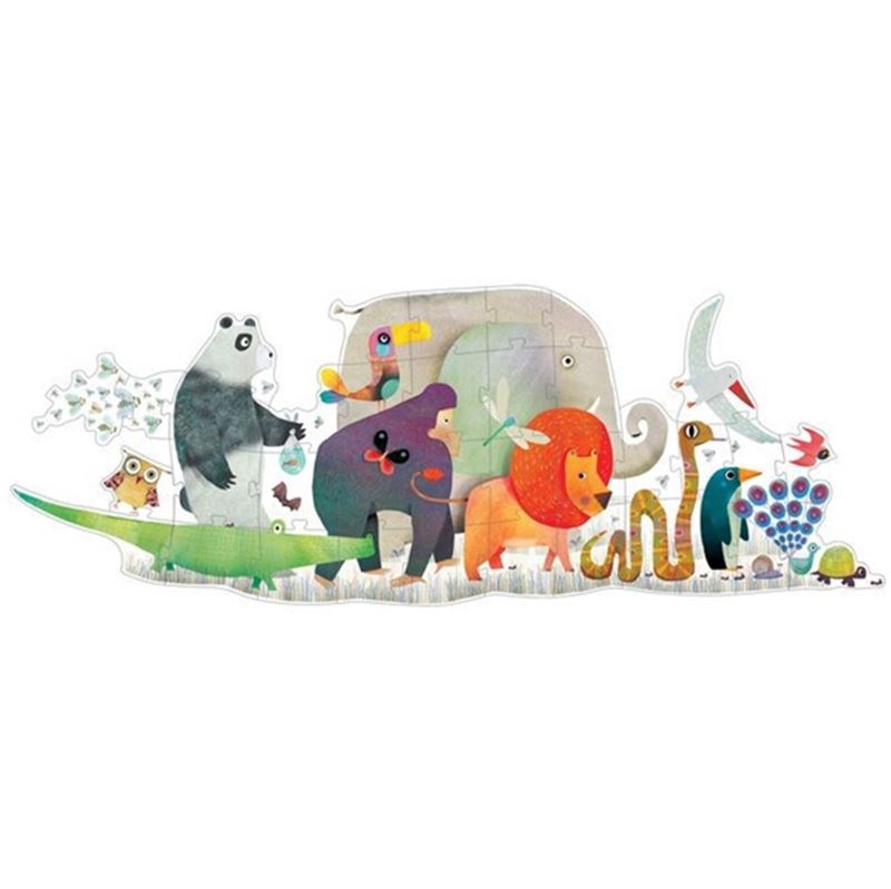 Immagine di puzzle gigante la sfilata degli animali pz 36