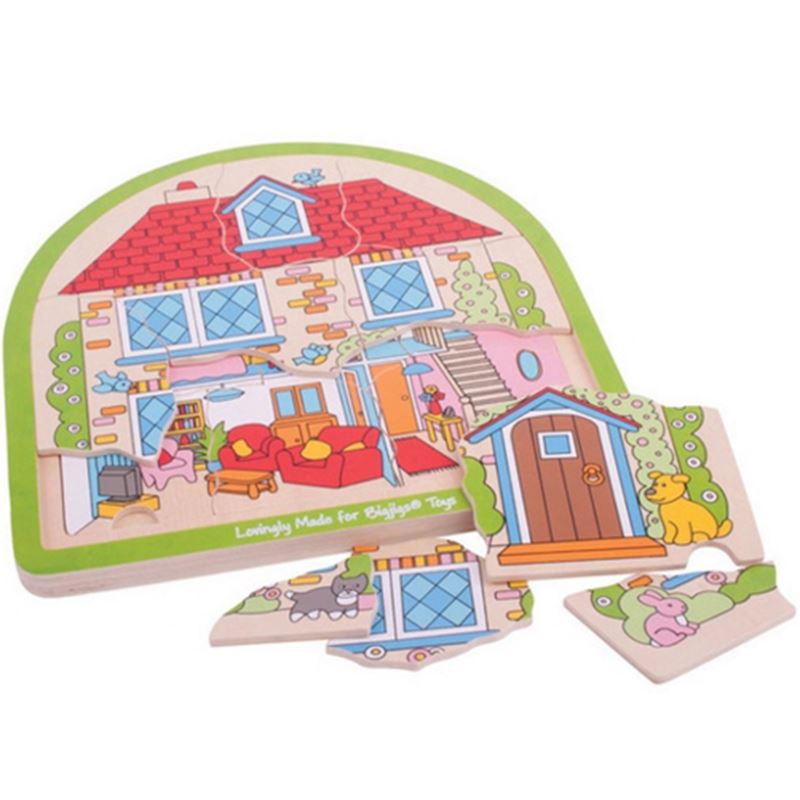 Immagine di puzzle a 3 livelli le stanze di casa
