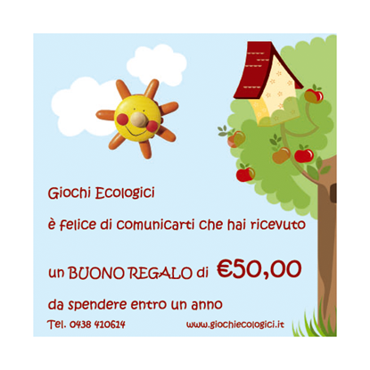 Buono regalo giochi ecologici