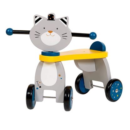 triciclo gatto primipassi in legno FSC – regalo primo compleanno bambini
