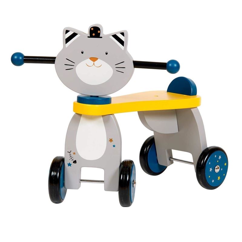 triciclo gatto primipassi in legno FSC – regalo primo compleanno bambini