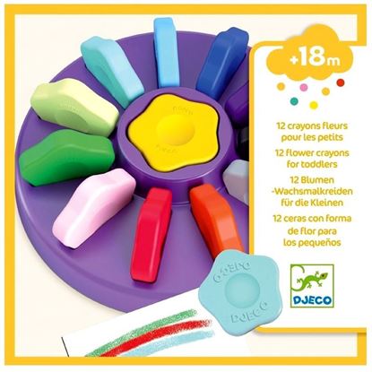 colori a cera fiore djeco