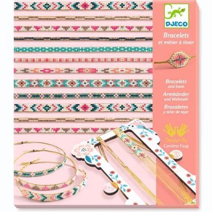 braccialetti con telaio e perline djeco