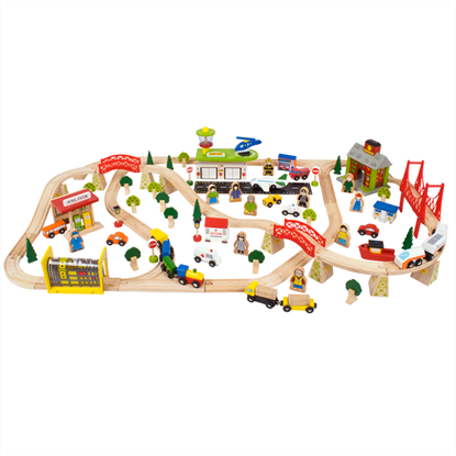 pista trenini legno