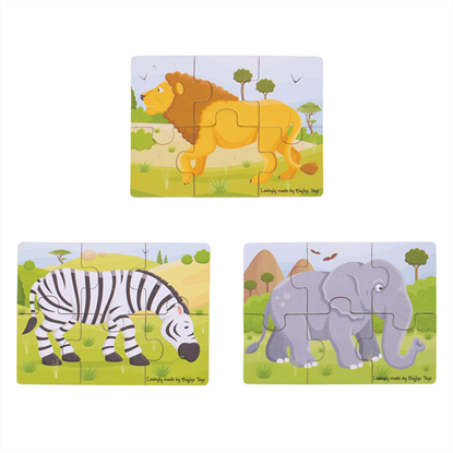puzzle in legno animali selvaggi 