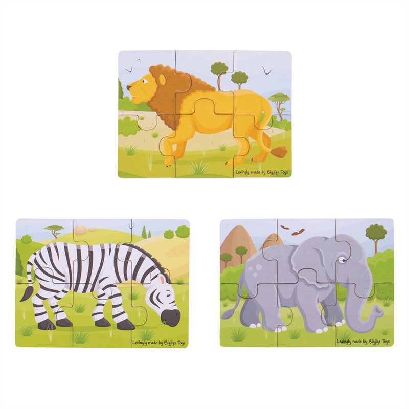 puzzle in legno animali selvaggi 