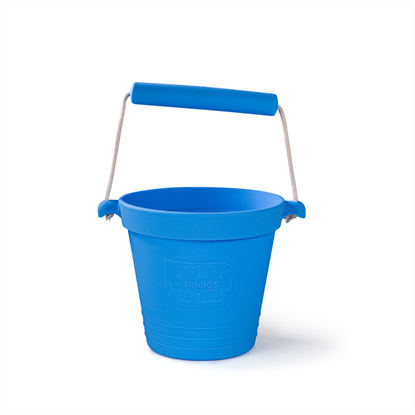 secchiello azzurro in silicone
