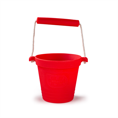 secchiello rosso in silicone