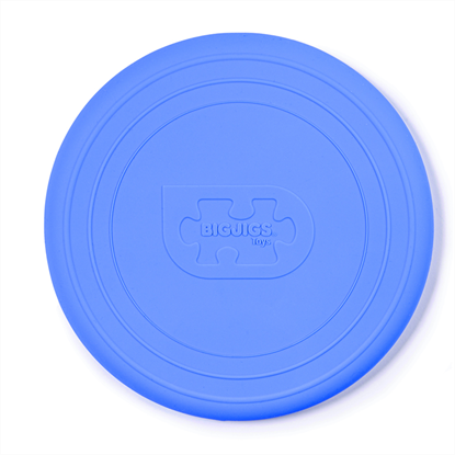 frisbee azzurro in silicone