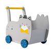 carrello primi passi in legno gatto