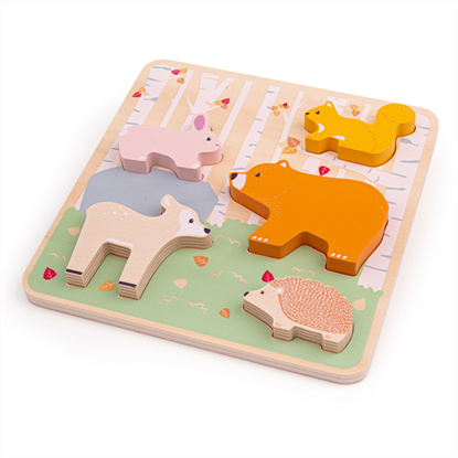 puzzle animali del bosco