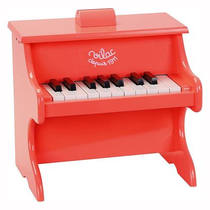 pianoforte giocattolo rosso