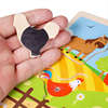 puzzle musicale in legno animali 