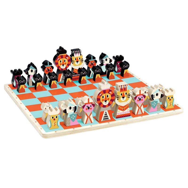Montessori Scacchi In Legno A Forma Di Carote – Gioco Educativo Per Bambini 4+ Anni, Tavola Rotonda 19 Cm, 24 Bastoncini Colorati