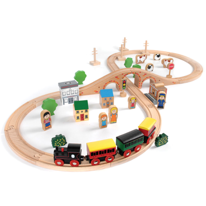 pista trenino in legno tidlo