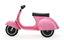 triciclo vespa rosa