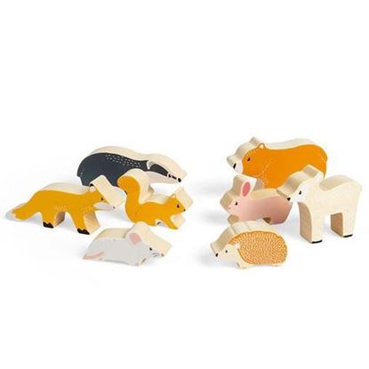 animali giocattolo in legno