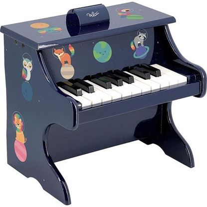 piano giocattolo blu