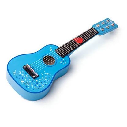 chitarra giocattolo blu