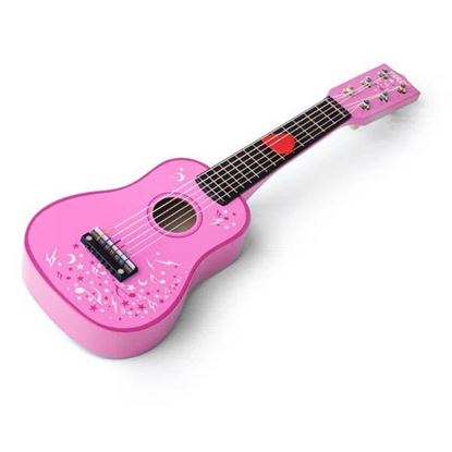 chitarra giocattolo rosa