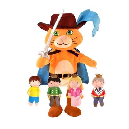 Gioco burattini Il Gatto con gli Stivali Set burattini marionette del Gatto con gli Stivali