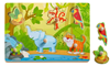 Puzzle sonoro animali della giungla – puzzle di legno con pomolo