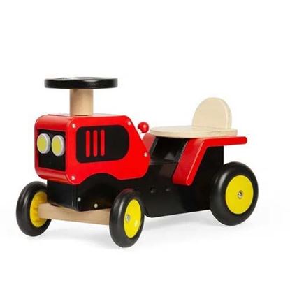 trattore-cavalcabile-legno-bigjigs-toys – gioco in legno FSC per bambini da 1 anno