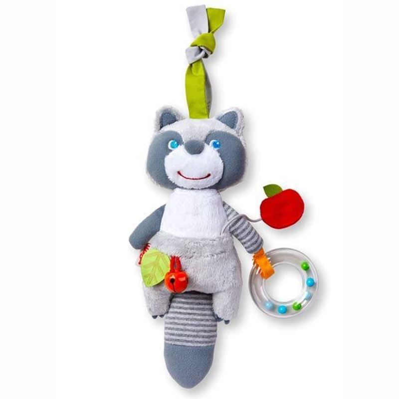 Peluche sensoriale orsetto Haba – morbido gioco da passeggino per neonati