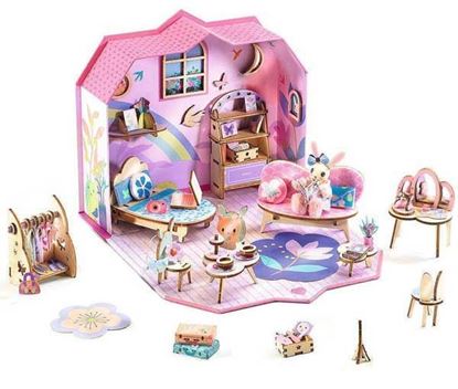 Mi House Rosie Djeco – casetta bambole da costruire