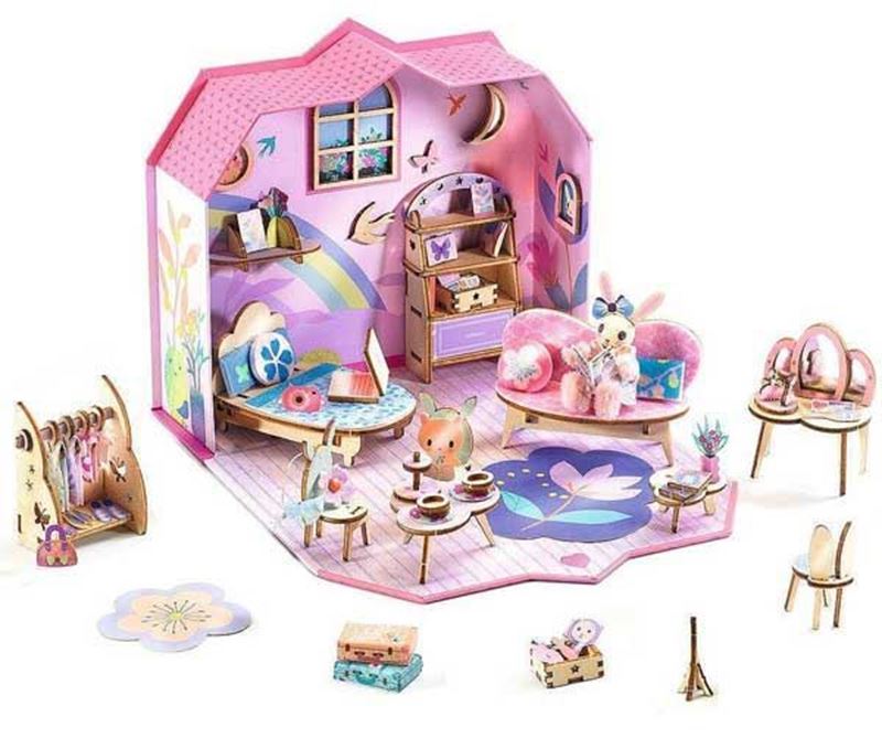 Mi House Rosie Djeco – casetta bambole da costruire