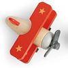 Aereo giocattolo in legno visto dall’alto, giochi a retrocarica Bigjigs Toys