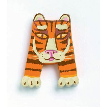 lettera A in legno Djeco tigre – lettere decorative nome bambini cameretta