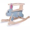 coniglio a dondolo in legno per bambini con struttura stabile