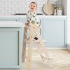 torre montessoriana pieghevole in legno – bambino partecipa alle attività in cucina