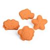 formine per sabbia per bambini in silicone arancioni – set giochi mare