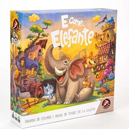 gioco da tavolo E come Elefante, gioco per  imparare l'alfabeto divertendosi